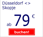 Düsseldorf-Skopje ab 79 Euro