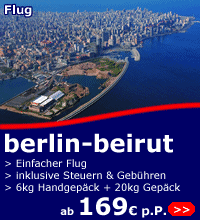 flüge berlin-beirut ab 169 euro