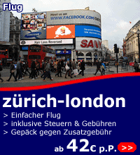 flüge zürich-london ab 42 euro